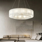Dely Spanish Alabaster Drum Chandelier - Lumovique