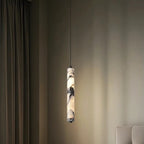 Kestu Minimalist Marble Cylinder Pendant Light - Lumovique