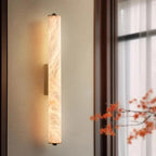 Suleo Mid Century Alabaster Tube Wall Sconce - Lumovique