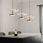 Aryn Minimalist Marble Disc LED Pendant Light - Lumovique