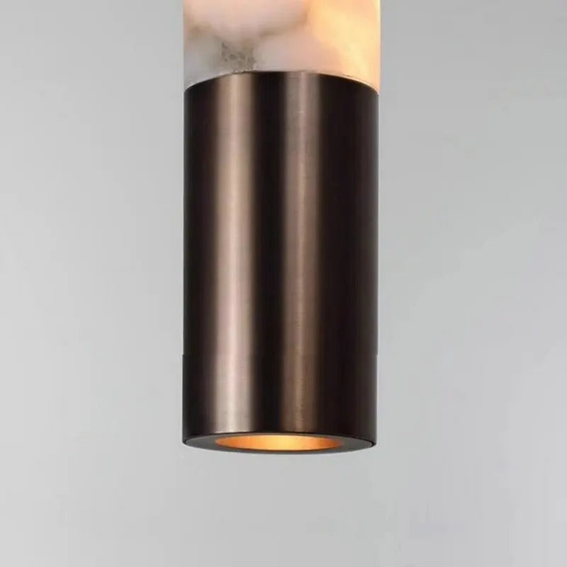 Brenu Spanish Alabaster Cylinder Pendant Light - Lumovique