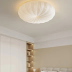 Kero French Cream Pumpkin Flush Mount Ceiling Light - Lumovique