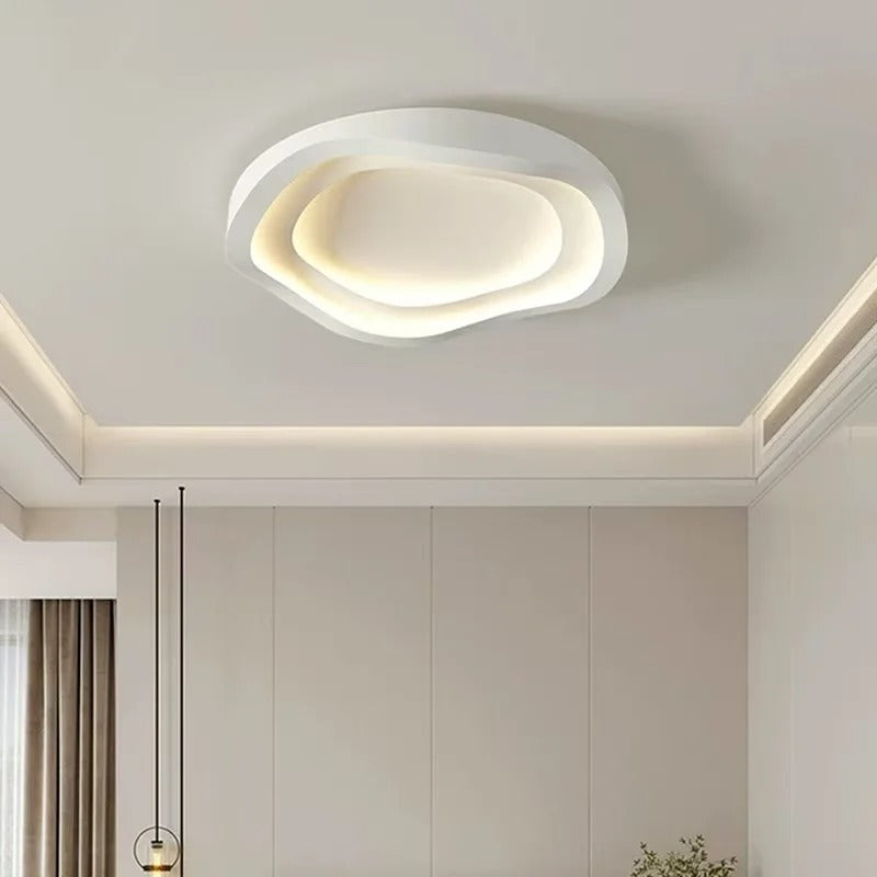 Rilo Minimalist Cloud LED Flush Mount Ceiling Light - Lumovique