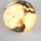 Ronsu Minimalist Marble Globe Wall Sconce - Lumovique