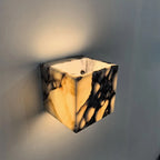 Neltu Italian Calacatta Viola Marble Wall Sconce - Lumovique