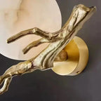 Wexo Vintage Alabaster Globe Branch Wall Sconce - Lumovique