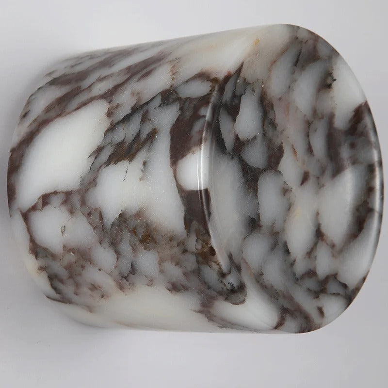 Miklo Minimalist Marble Drum Wall Sconce - Lumovique