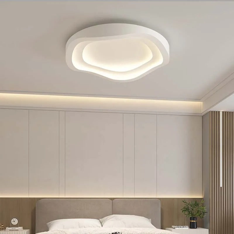 Rilo Minimalist Cloud LED Flush Mount Ceiling Light - Lumovique