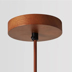 Larno Japandi Marble Wood Cylinder Pendant Light - Lumovique