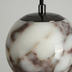 Hesto Japandi Marble Globe Pendant Light - Lumovique