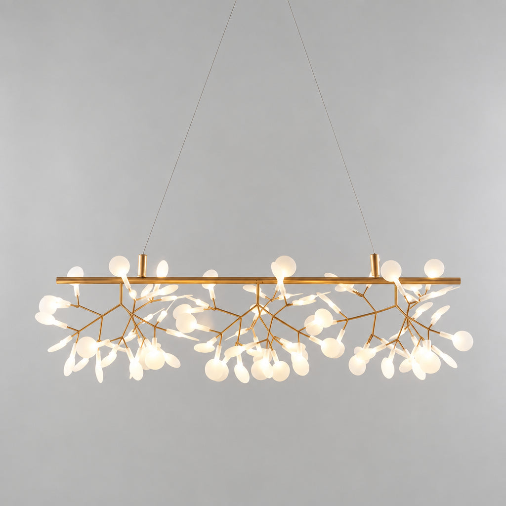 Yuvo Nordic Firefly Linear Branch Chandelier - Lumovique