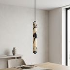 Kestu Minimalist Marble Cylinder Pendant Light - Lumovique
