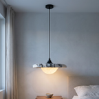 Mistu Japandi Marble Disc Pendant Light - Lumovique