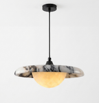 Mistu Japandi Marble Disc Pendant Light - Lumovique