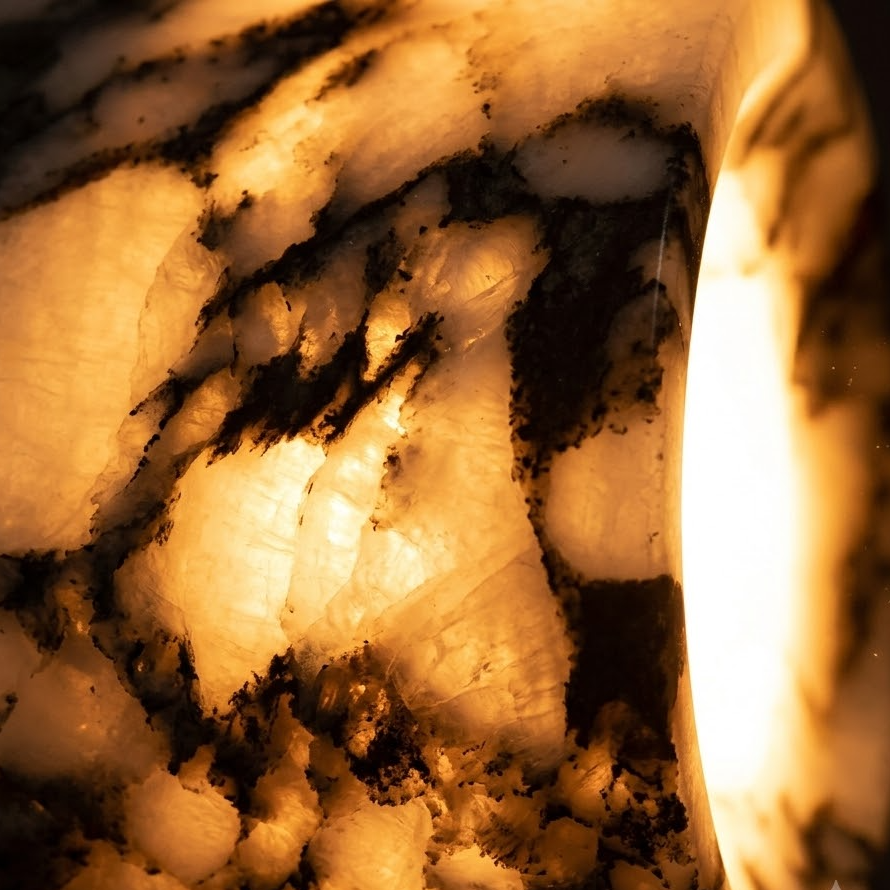 Miklo Minimalist Marble Drum Wall Sconce - Lumovique