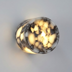 Miklo Minimalist Marble Drum Wall Sconce - Lumovique
