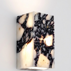Neltu Italian Calacatta Viola Marble Wall Sconce - Lumovique