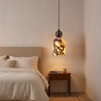 Nimlo Mid Century Marble Dome Pendant Light - Lumovique