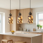Nimlo Mid Century Marble Dome Pendant Light - Lumovique
