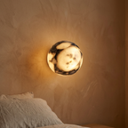 Ronsu Minimalist Marble Globe Wall Sconce - Lumovique