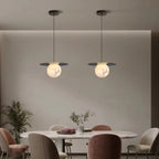 Tezo Japandi Alabaster Globe Pendant Light - Lumovique