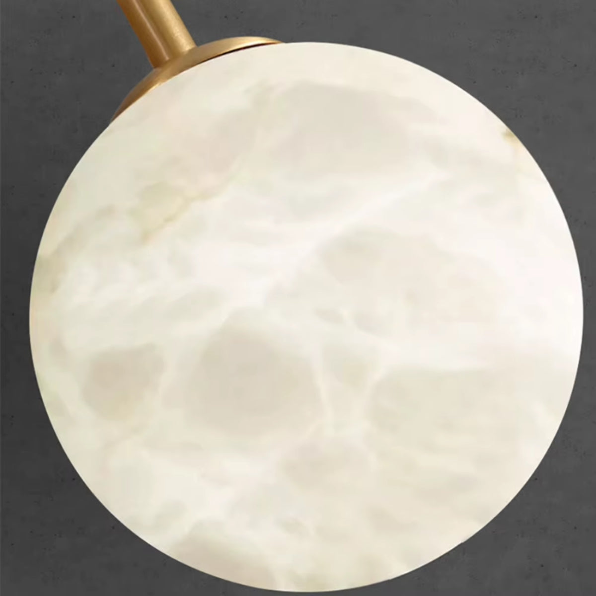 Cazen Mid Century Alabaster Globe Ring Chandelier - Lumovique
