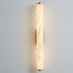 Suleo Mid Century Alabaster Tube Wall Sconce - Lumovique