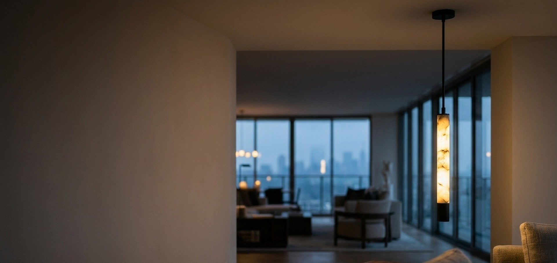 Marble and alabaster lights